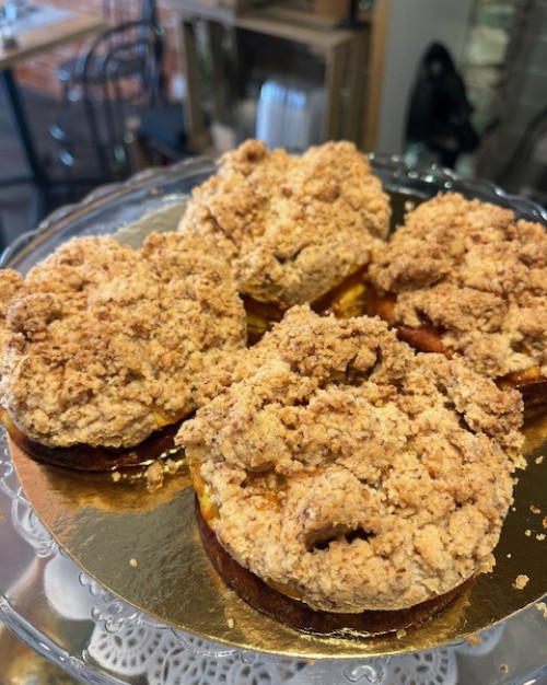 Flan -Crumble abricots 