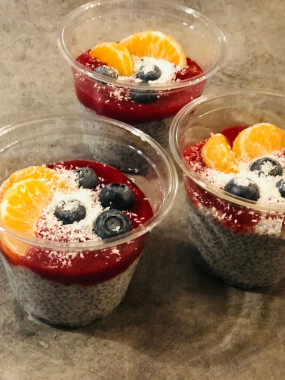 Pudding de chia abricot-coco